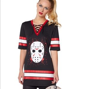 Jason Friday the 13th Tshirt dress costume. Size M